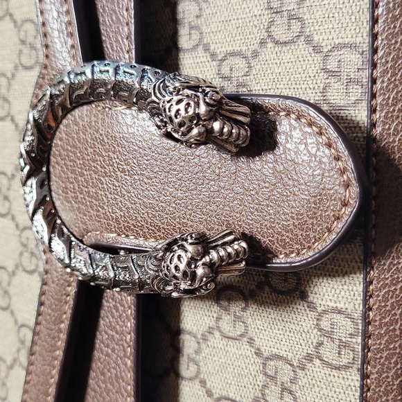 Gucci brown and tan signature charry mar handbag - Picture 15 of 16